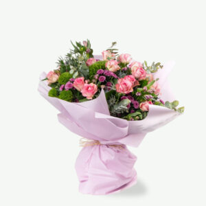 Pink Rose and Alstroemeria Bouquet